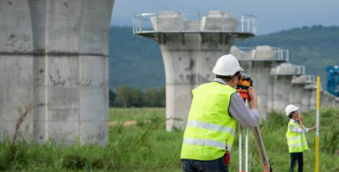 Land Surveying Services — Total Station & GNSS on site